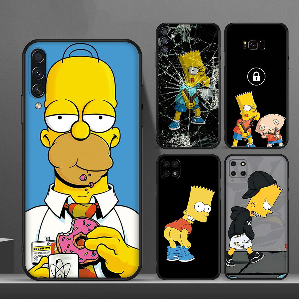 Caixa De Silicone Samsung Galaxy A10 A10S A11 A12 A13 A14 A15 A20 A30 A20S Simpsons Para Telefone