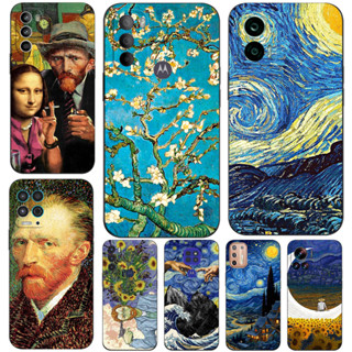 Capa Para Telefone Motorola Moto G 5G Plus G10 G20 G30 G100 5G One 5G Ace De Silicone Van Gogh Céu Estrelado