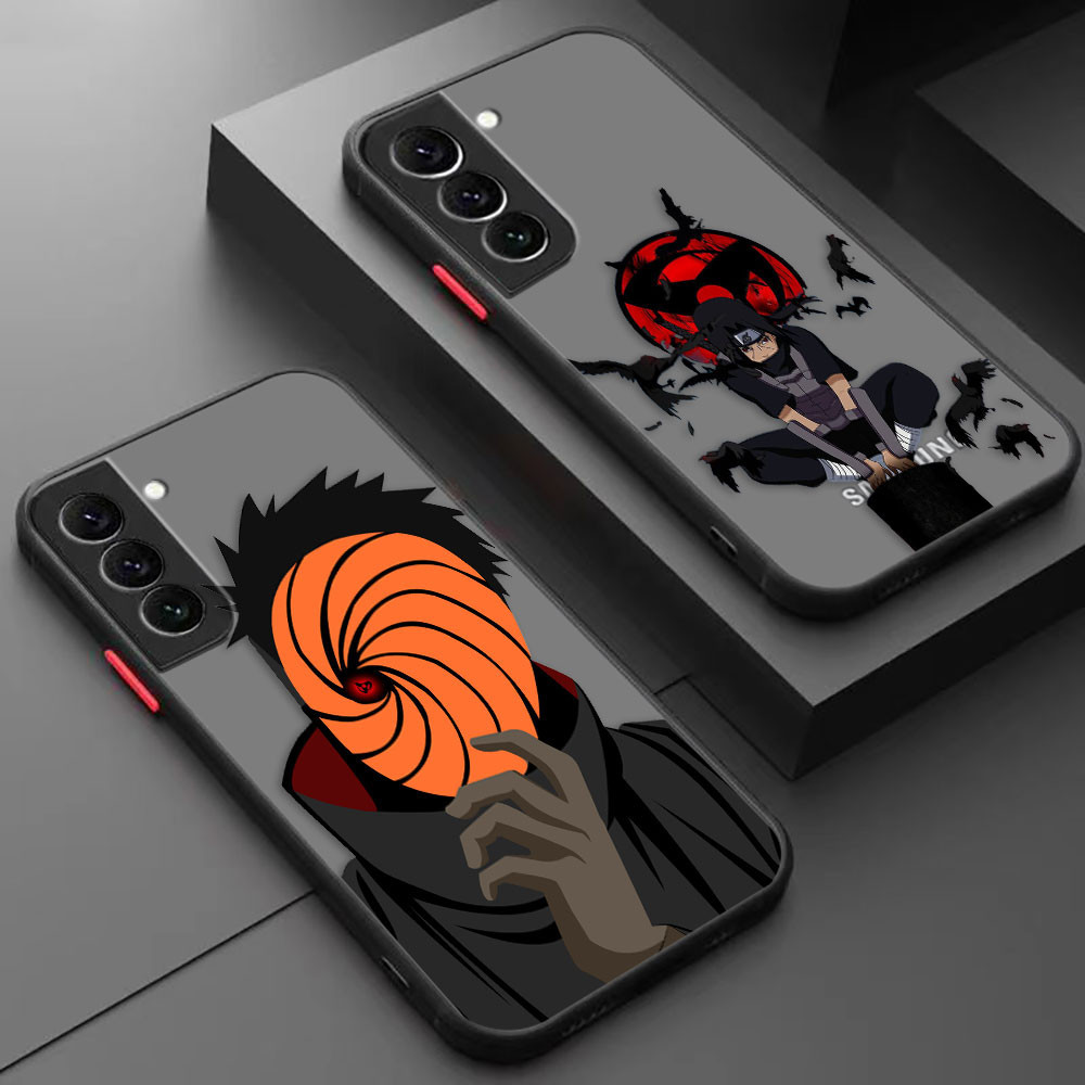 U-zumaki chiha S-Sasuke I-Itachi Matte Estojo Para Celular Samsung Galaxy S23 S23FE S22 S21 S30 S21FE S21FE S20 S11 S20FE S11E S10 S10LITE S10E S10E S9 S8 ULTRA PLUS 5G