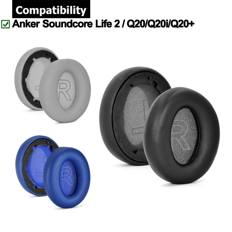 1 Almofada Fone de Ouvido de Par Anker Soundcore Life 2 Q20 Q20 Q20i Q20bt Esponja