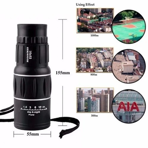 Monóculo Profissional Tático Alcance 8km Luneta Telescópio Binóculo