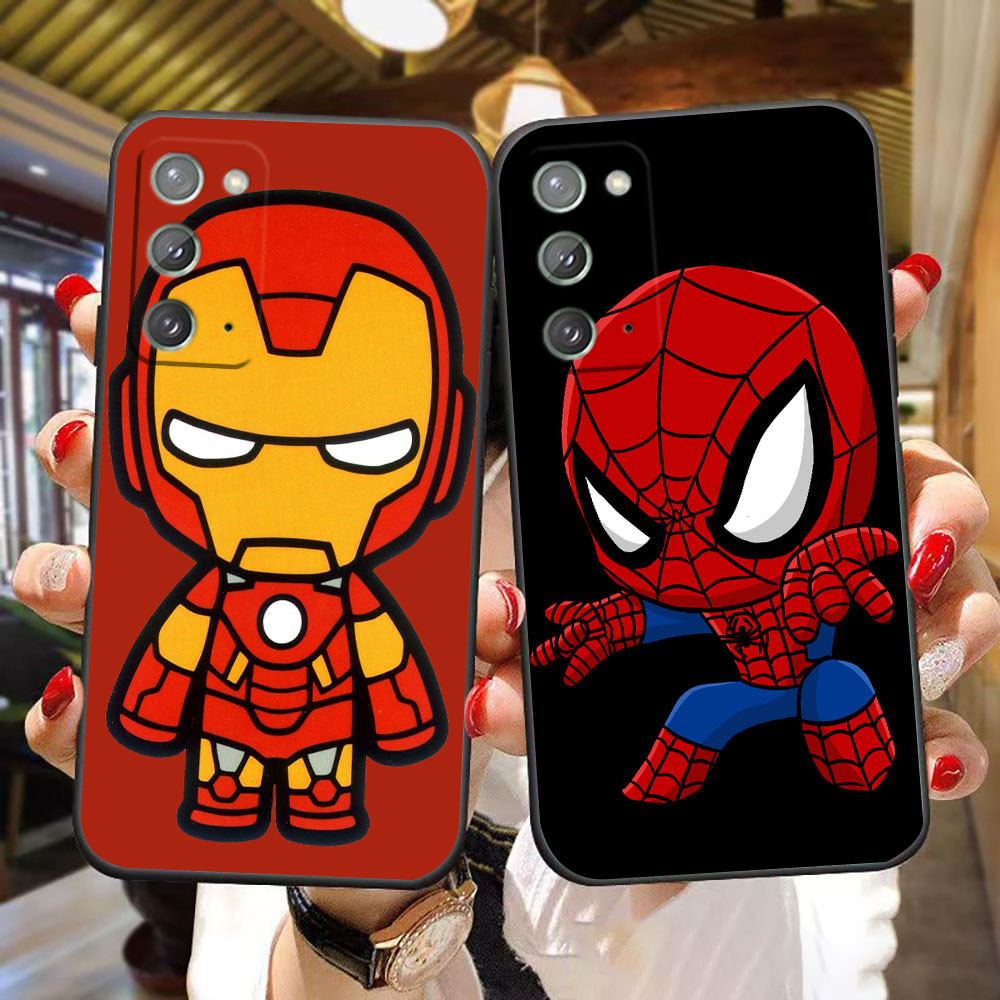 Caixa De Telefone TPU Homem-Aranha Para Samsung Galaxy A03 A02 A01 M62 M54 M53 M51 M33 M32 M31 M30 M23 M20 M14 M10 F14 M02 F62 M21 A81 M60 Nota 20 10 Ultra Plus Pro Lite S 5G