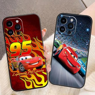 NO . 95 Relâmpago McQueen Capa Macia De Silicone Preto TPU Para Celular APPLE iPhone 15 14 13 12 11 XS X XR 8 7 6 S SE 2020 2022 Pro Max Plus Mini