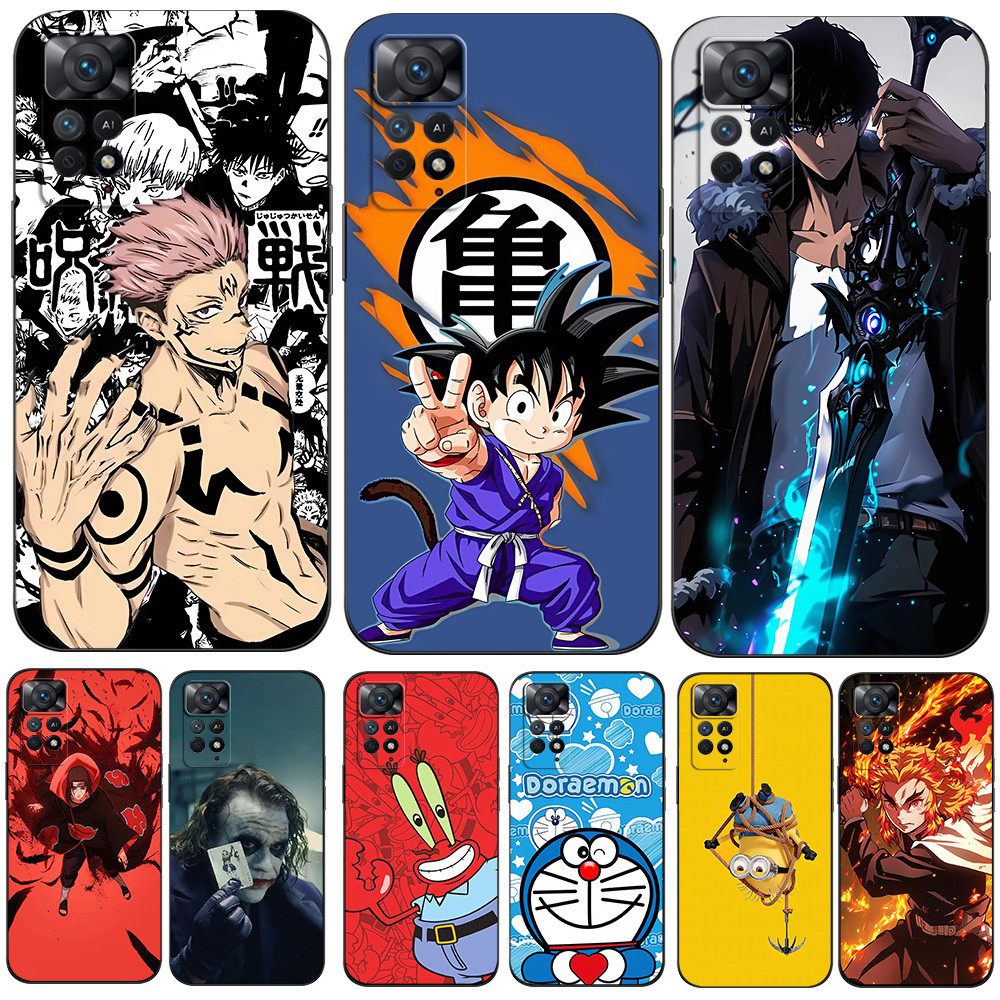 Capa Para Xiaomi Redmi Note 11 Pro 5G 4G Global Vermelha mi 11pro Traseira De Silicone tpu Preta Monstro Caçador Anime K em Oferta na Shopee