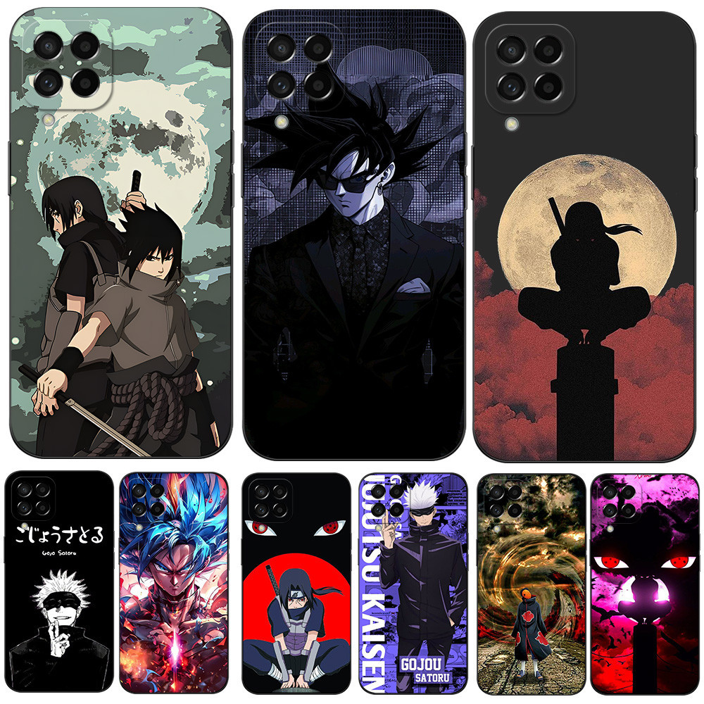 Estojo Para Samsung Galaxy M53 5G SM-M536 Capa Traseira De Telefone Silicone Preto Macio tpu anime goku naruto Dor gojo em Oferta na Shopee