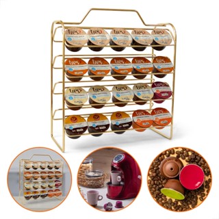 Suporte Porta Cápsulas 3 Corações 40 Unidades Dourado para Cantinho do Café em Oferta na Shopee