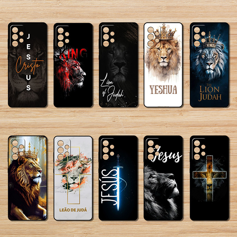 Capa De Telefone Preta Macia Para Samsung Galaxy A52 A52S A23 5G A13 4G A33 A53 A72 A73 A32 TG58 Judah Leão Protetora An