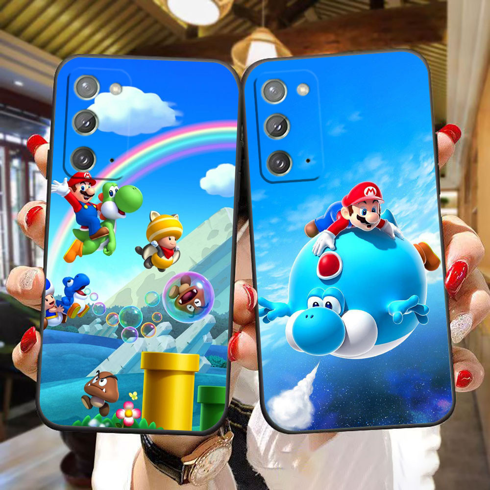 Capa Para Celular TPU Super Mario Fofo Samsung Galaxy A03 A02 A01 M62 M54 M53 M51 M33 M32 M31 M30 M23 M20 M14 M10 F14 M02 F62 M21 A81 M60 Nota 20 10 Ultra Plus Pro Lite S 5G