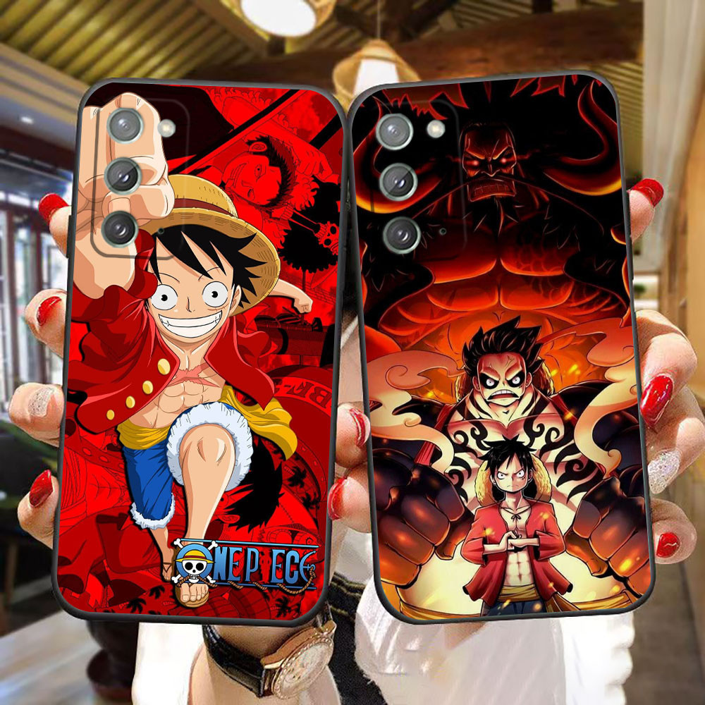 Anime Uma Peça Macaco D Esponja Capinha De Celular Para Samsung Galaxy A03 A02 A01 M62 M54 M53 M51 M33 M32 M31 M30 M23 M20 M14 M10 F14 M02 F62 M21 A81 M60 Nota 20 10 Ultra Plus Pro Lite S 5G