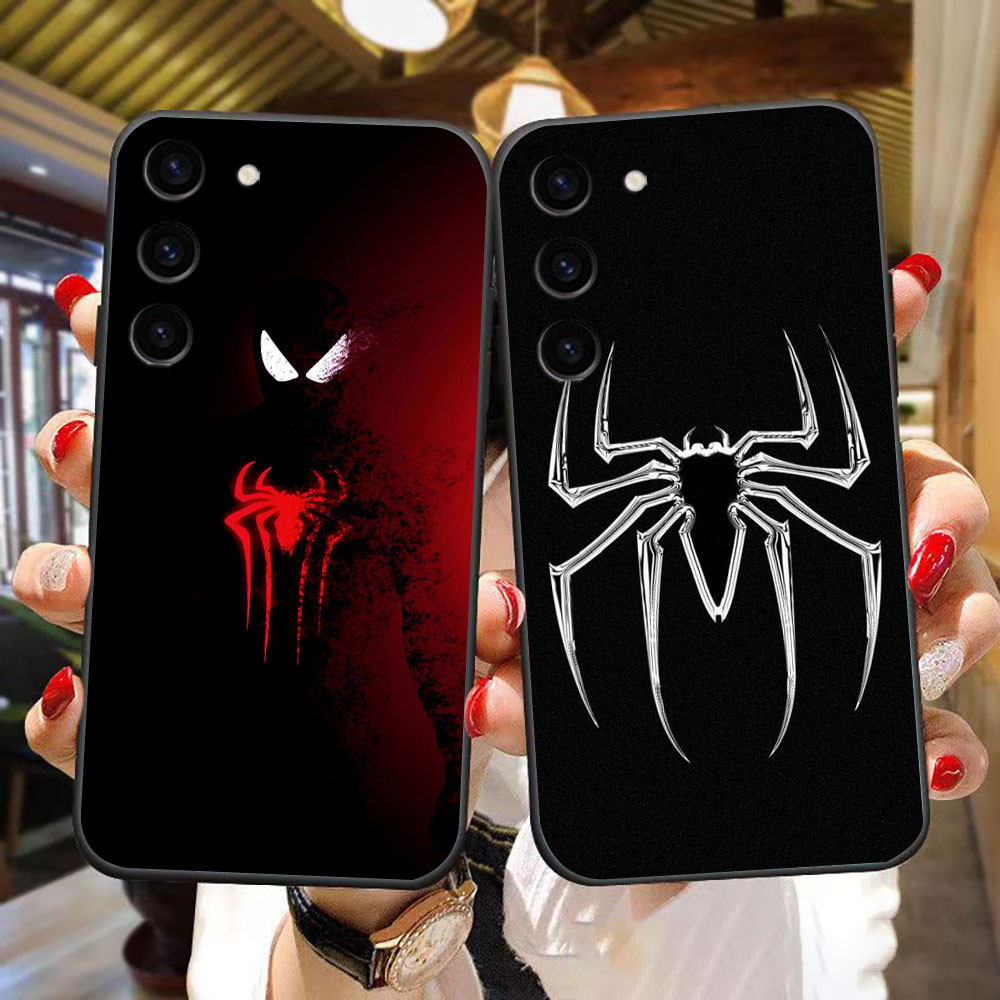 O Logotipo A-Vingador Marvel S-Spiderman M Caixa Para Telefone Celular Samsung Galaxy S24 S23 S22 S21 S30 S21FE S21 S20 S11 S20FE S11E S10 S10LITE S10E S10 S9 S8 FE ULTRA PLUS