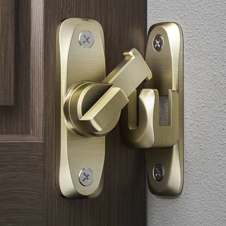 Fixador Da Porta Do Quarto De Banho 90 Graus Fechadura Simples Deslizante Trava em Oferta na Shopee