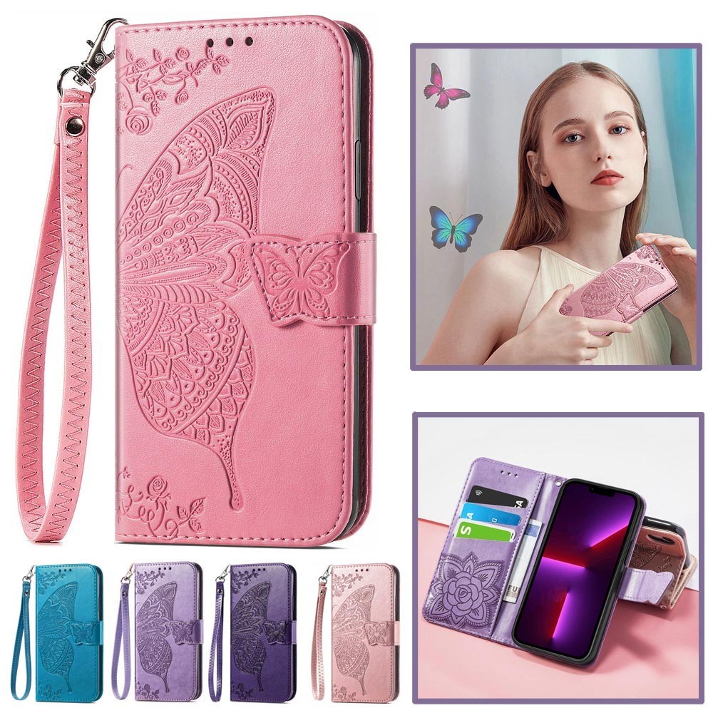 Capa Carteira Para Samsung Galaxy A08 A07 A06 A18 A17 A16 A15 A14 A27 A57 A37 A56 A36 A26 A54 A55 Flip De Couro Feminina