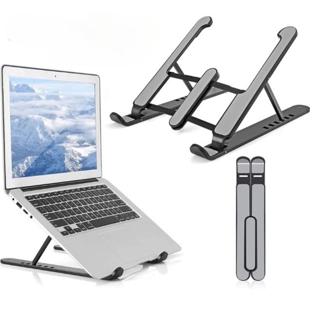 Suporte para Notebook Base Ergonômico Netbook Tablet Dobrável Conforto Estabilidade