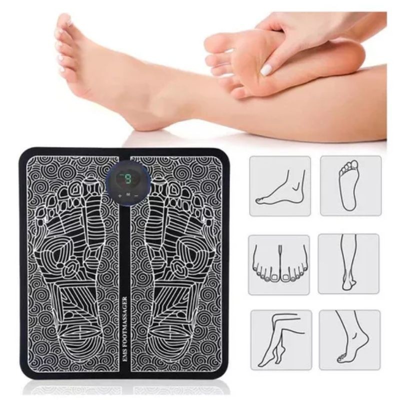 Massageador Para Pés Elétrico Estimulação Muscular