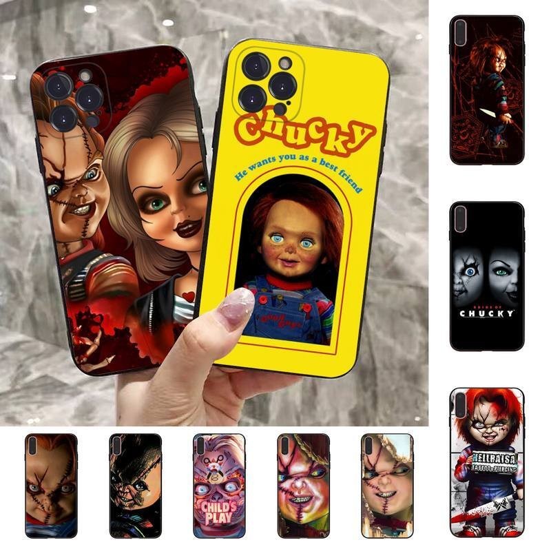 Capa De Celular Horro Filme Chucky Para Iphone 13 Pro Max 14 11 12 Mini X XS XR 6 7 8 Plus SE 2020 TPU Flexível 15