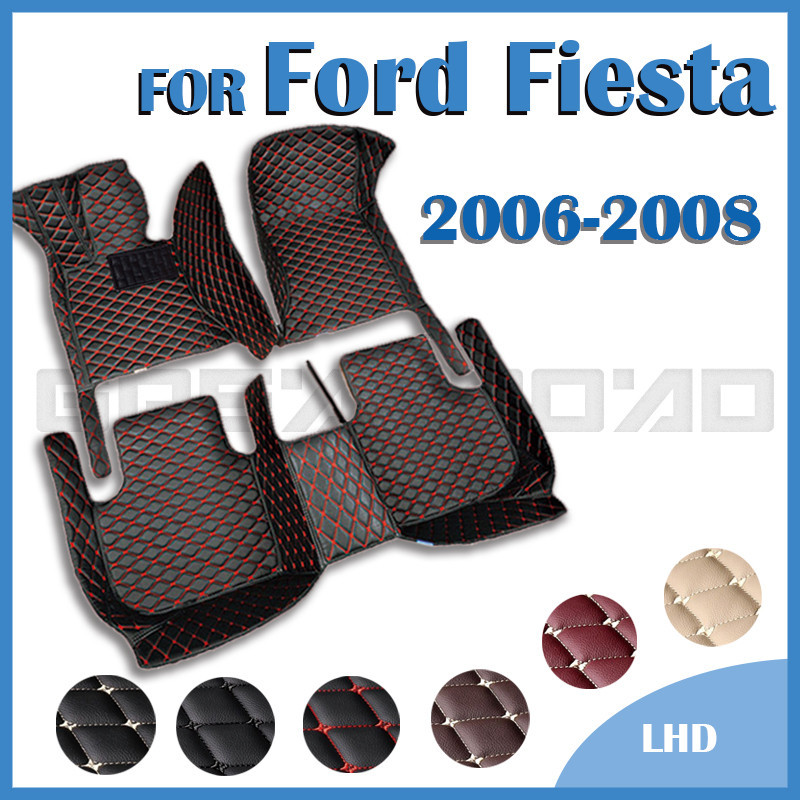 Tapetes De Carro Para Ford Fiesta 2006 2007 2008 Almofadas De Pé Personalizadas Capa De Tapete De Automóvel Acessórios I