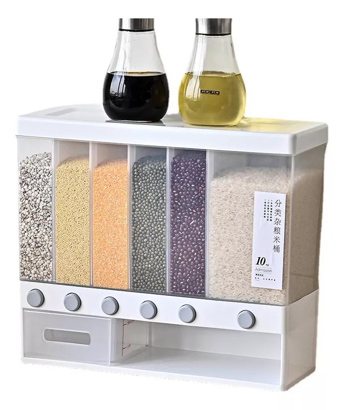 Dispenser de Alimentos e Cereais Grande para Grãos e Cereais