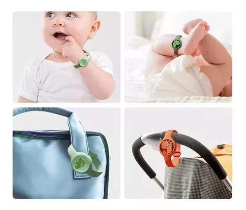 Relógio Pulseira Repelente Mosquitos Infantil Anti Insetos Repelente com Led