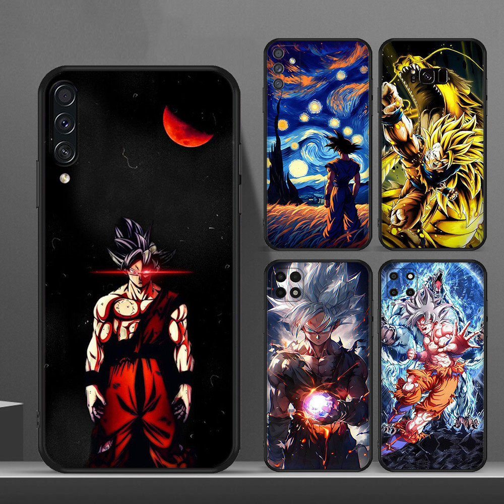 Capa Flexível De Silicone Preta Para Samsung A10 A10S A11 A12 A13 14 A15 A20 A30 A20S A21 A24 A21S A22 A23 DRAGON BALL