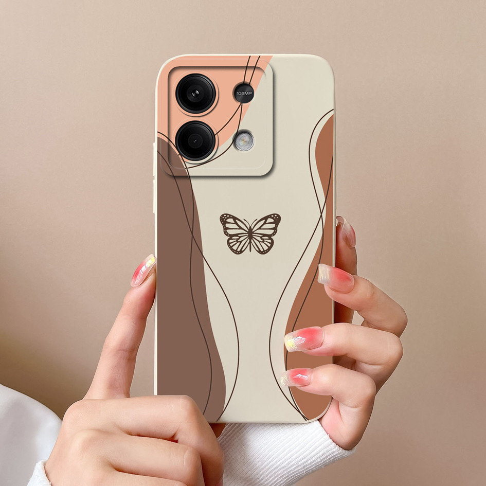 Capa De Celular Para Redmi Note 13 Pro + 4G 5G Quadrada Líquida Silicone Protetor Fofo Astronauta Traseira RedmiNote13Pro + Amortecedora