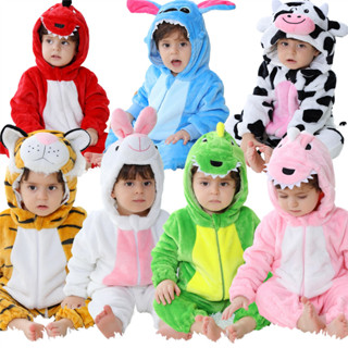 Bebê Unissex Macacão Kigurumi Infantil Bonito Ponto Dinossauro Animal Macacões Recém-Nascidos Dos Desenhos Animados Pija em Oferta na Shopee