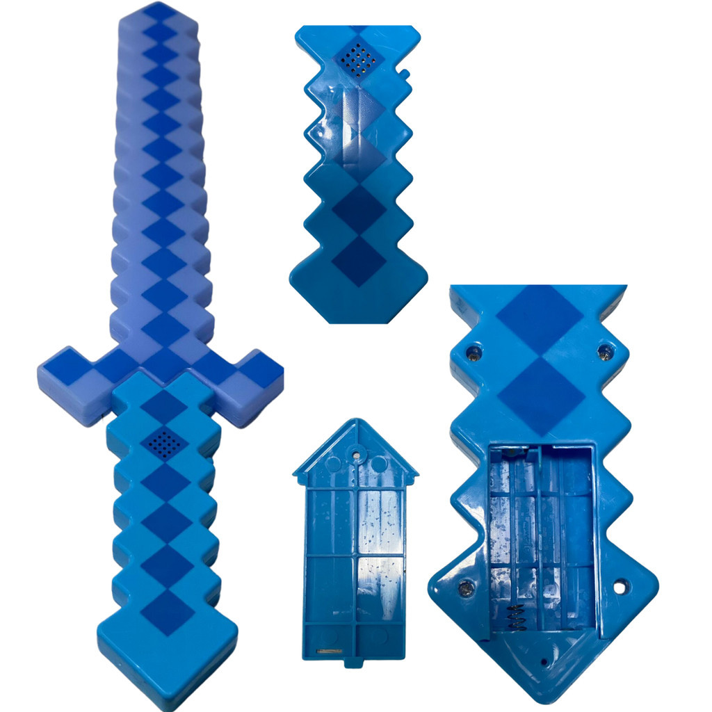 Minecraft ESPADA de Brinquedo com LED Efeito Sonoro TRIX