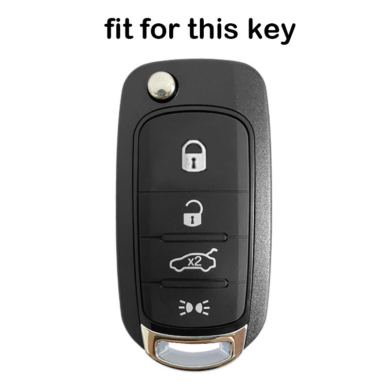 Chaveiro De 4 Botões De Silicone Para Carro Capa Remoto Acessórios Fiat Argo Toro Cronos 2023