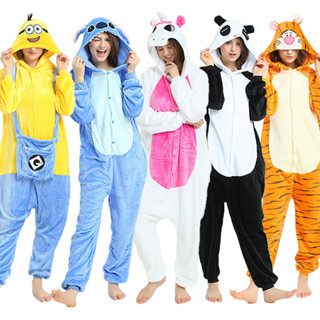 Kigurumi Animal Pijamas Unissex Adultos Unicórnio Ponto Dos Desenhos Animados Onesies Halloween Natal Festa De Família T em Oferta na Shopee