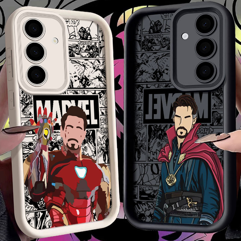Capa De Telefone Marvel Faceless Ironman Doctor Strange Para Samsung Galaxy S25 S24 S23 S22 S21 Ultra Plus S20 S21 FE A5