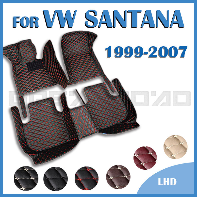 Tapetes Para Carros VW Volkswagen SANTANA 1999-2007 2000 2001 2002Acessórios Internos Personalizados Pés De Automóveis