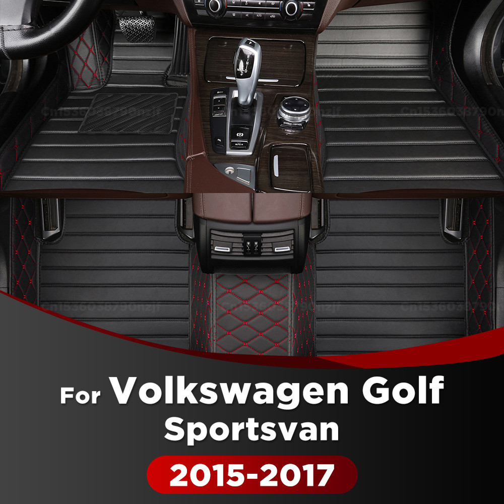 Para Volkswagen VW Golf Sportsvan 2015-2017 16 Tapetes De Carro Personalizado Almofadas De Pé Automóvel Capa Acessórios