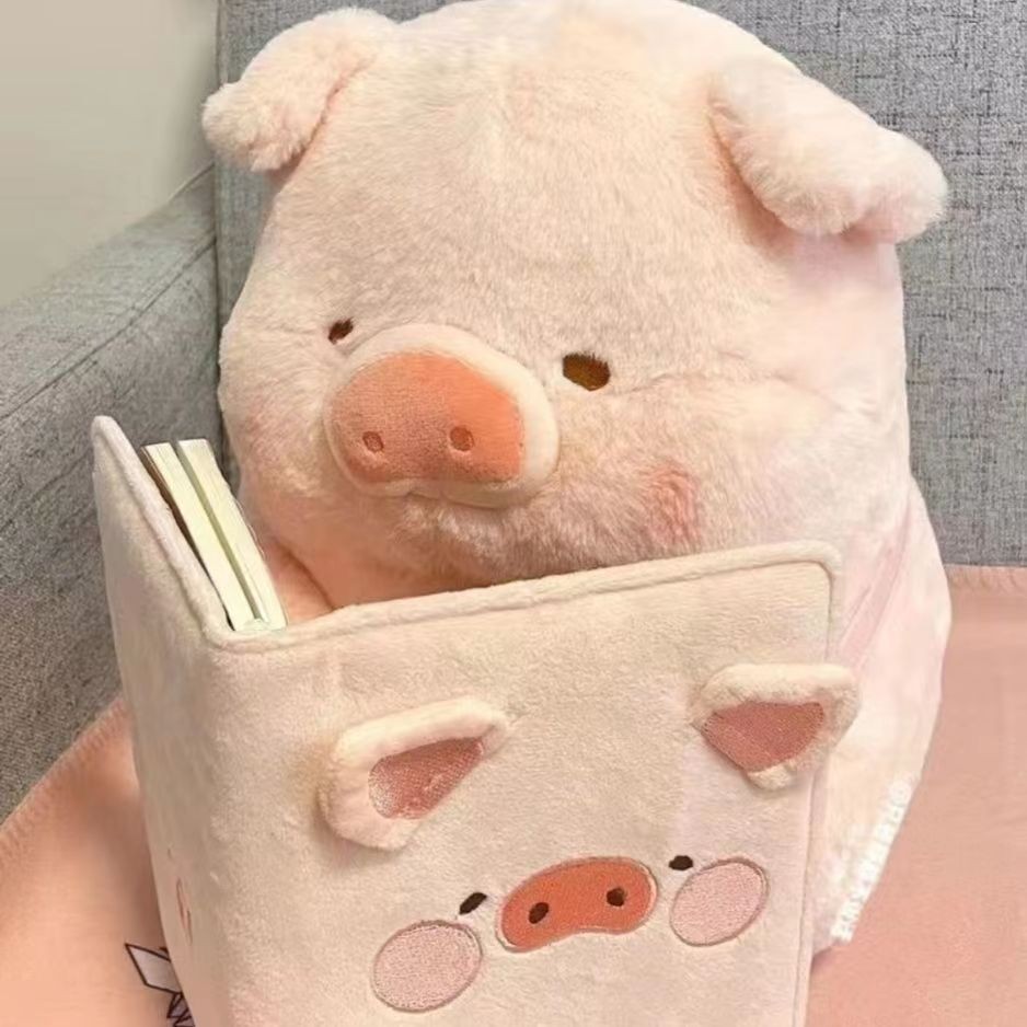 2026 novo estilo bonito lulu porco brinquedo de pelúcia boneca travesseiro cama boneca cura ganancioso porco presente an