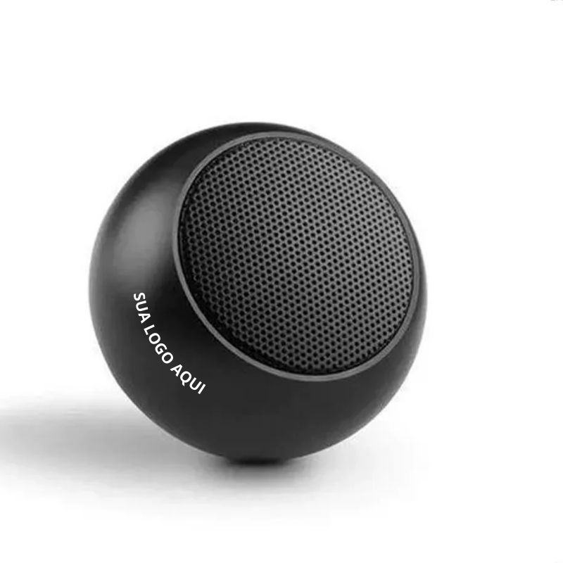 Mini Caixa de Som Bluetooth Tws Metal Mini Speaker Amplificada 3w Personalizada