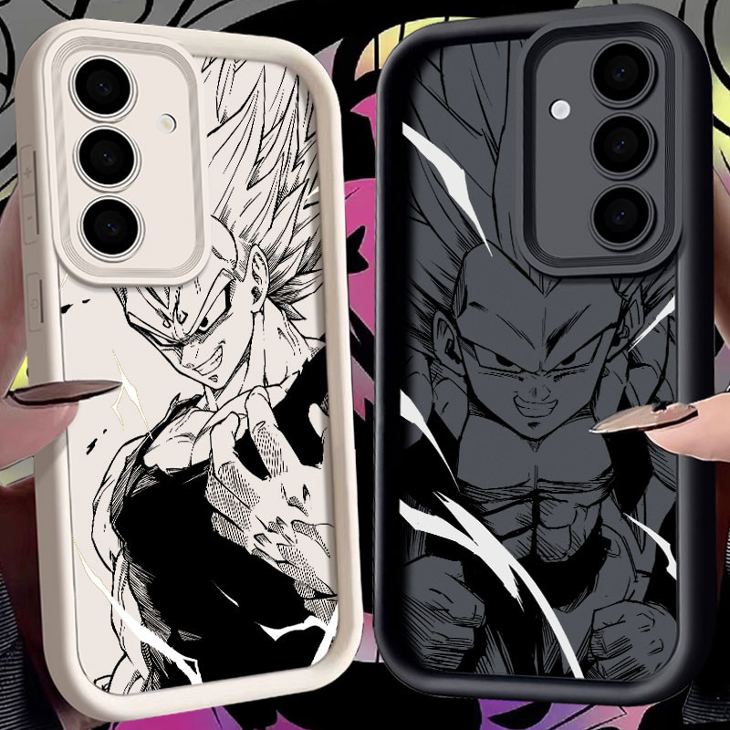 Capa De Telefone Dragon Ball Anime Vegeta Goku Para Samsung Galaxy S25 S24 S23 S22 S21 Ultra Plus S20 S21 FE A55 A56 S25 em Oferta na Shopee