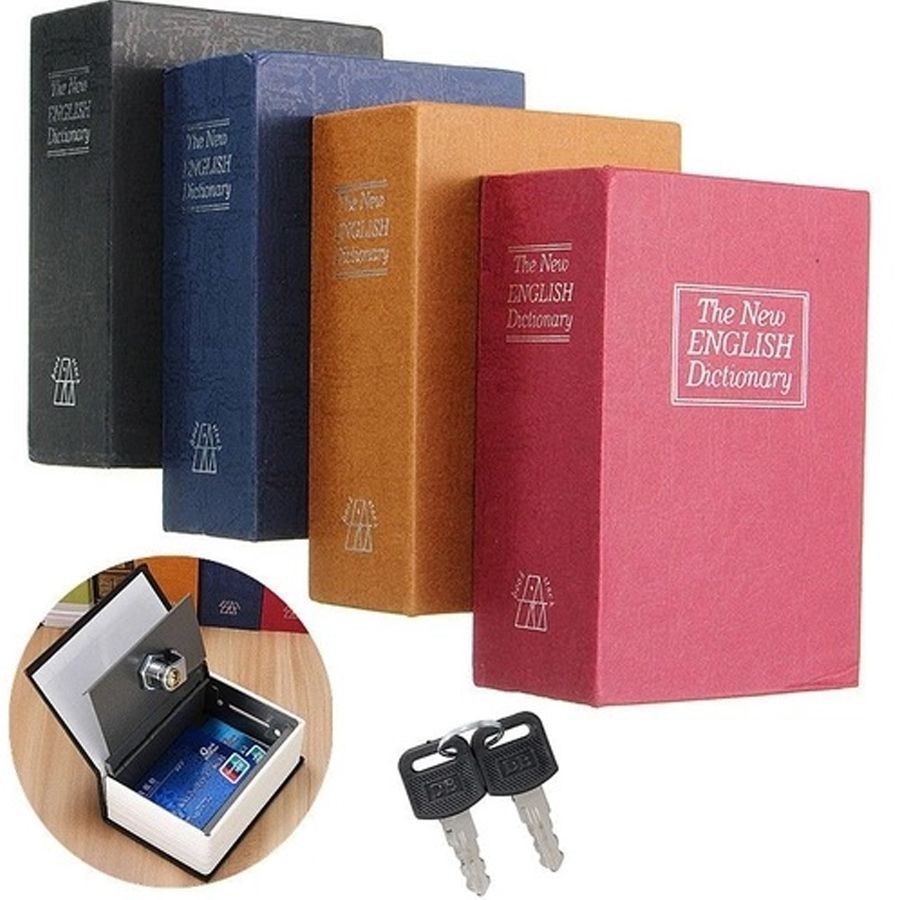 Cofre Livro  Dicionario Ingles Dinheiro Camuflado Pequeno