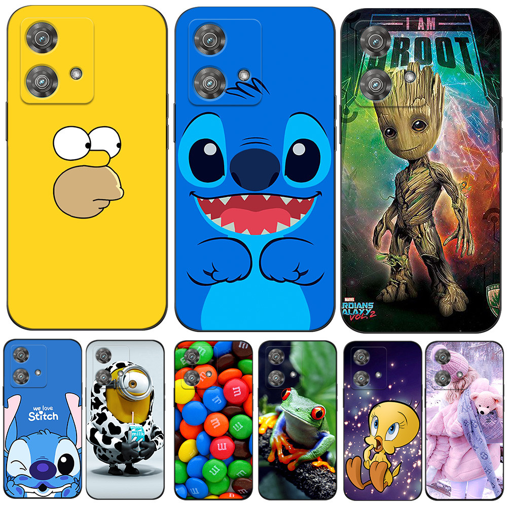 Capa Para Motorola MOTO Edge 40 Neo 5G De Silicone Macio Preto Tpu Bonito catoon anime Padrão Legal em Oferta na Shopee