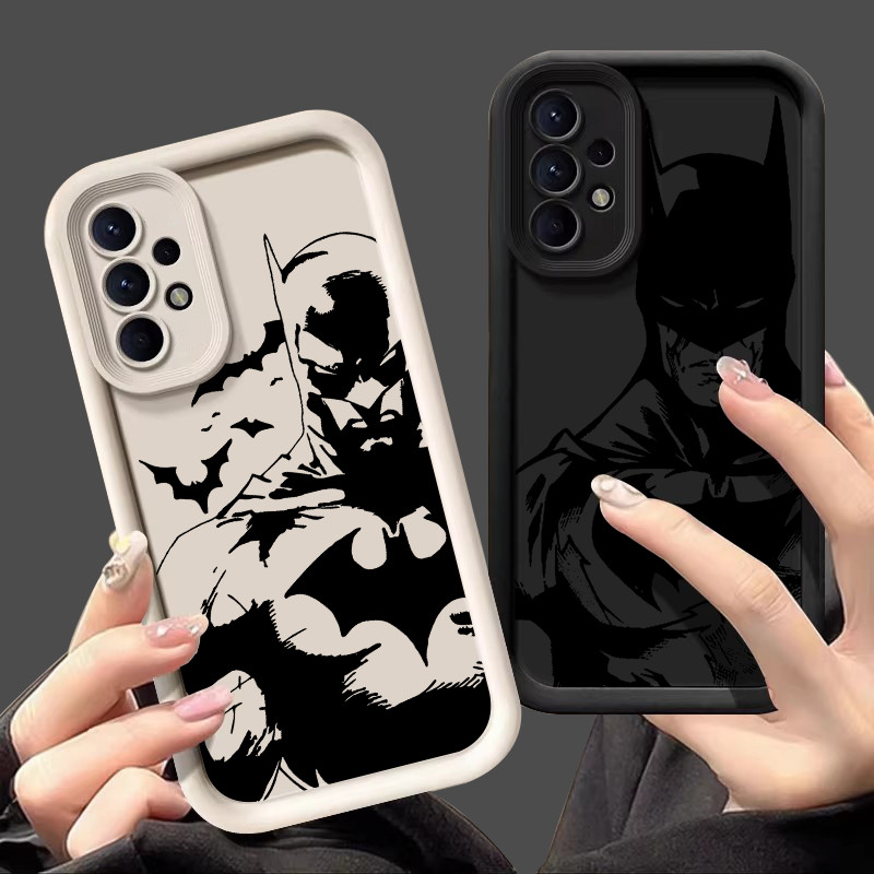 Capa Para Samsung Galaxy A55 A35 A53 A54 5G A52 A73 A32 A34 Macia A25 A21S A23 A13 A14 A15 A06 Proteção Da Câmera Caso De Telefone O Batman Arte DC