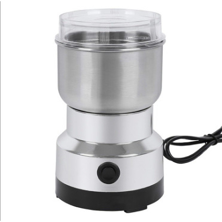 Moedor de café elétrico, moinho de grãos de aço inoxidável, moinho de farinha doméstica