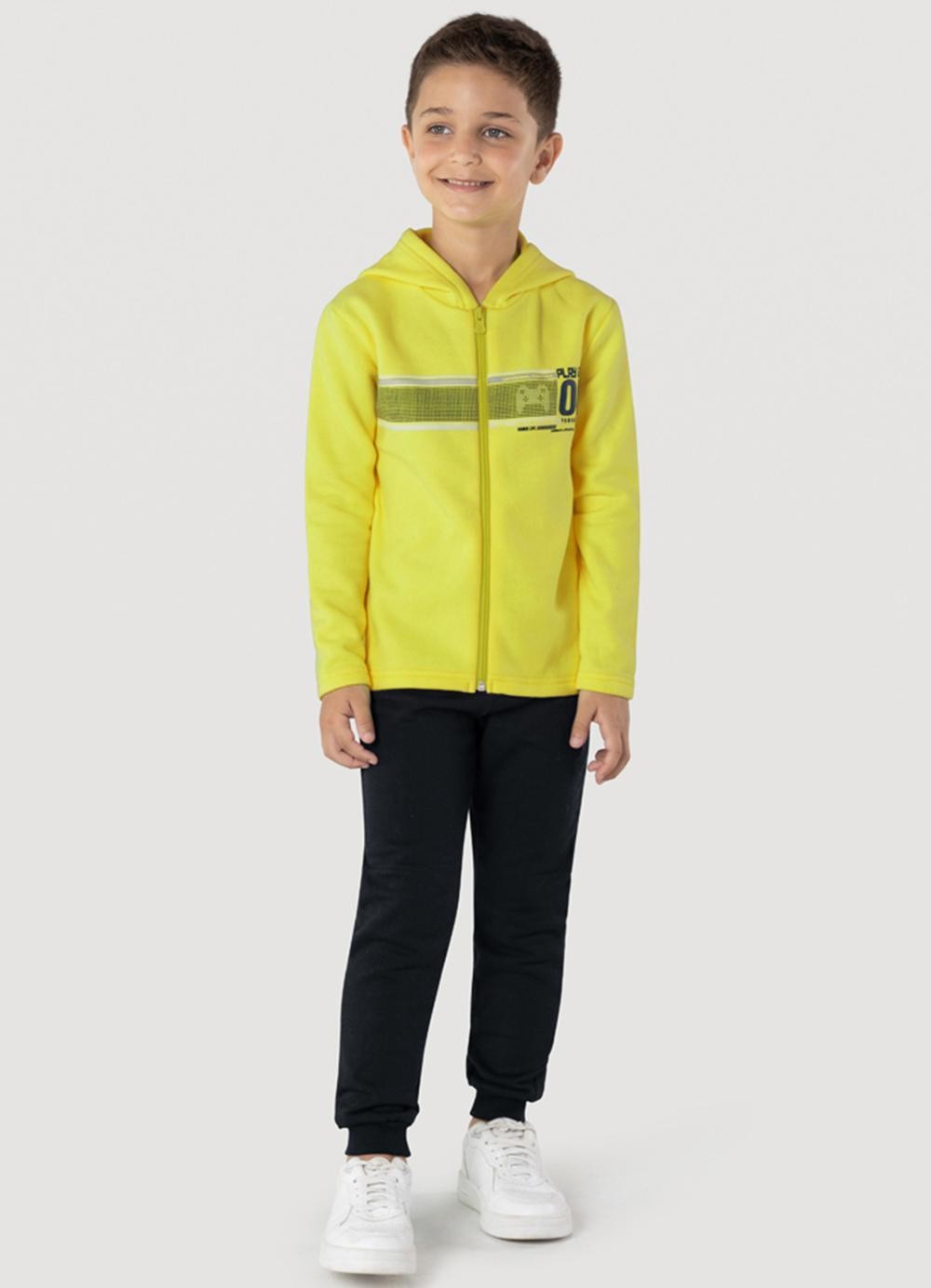 Conjunto Infantil Brandili Moletom Estampa Controle