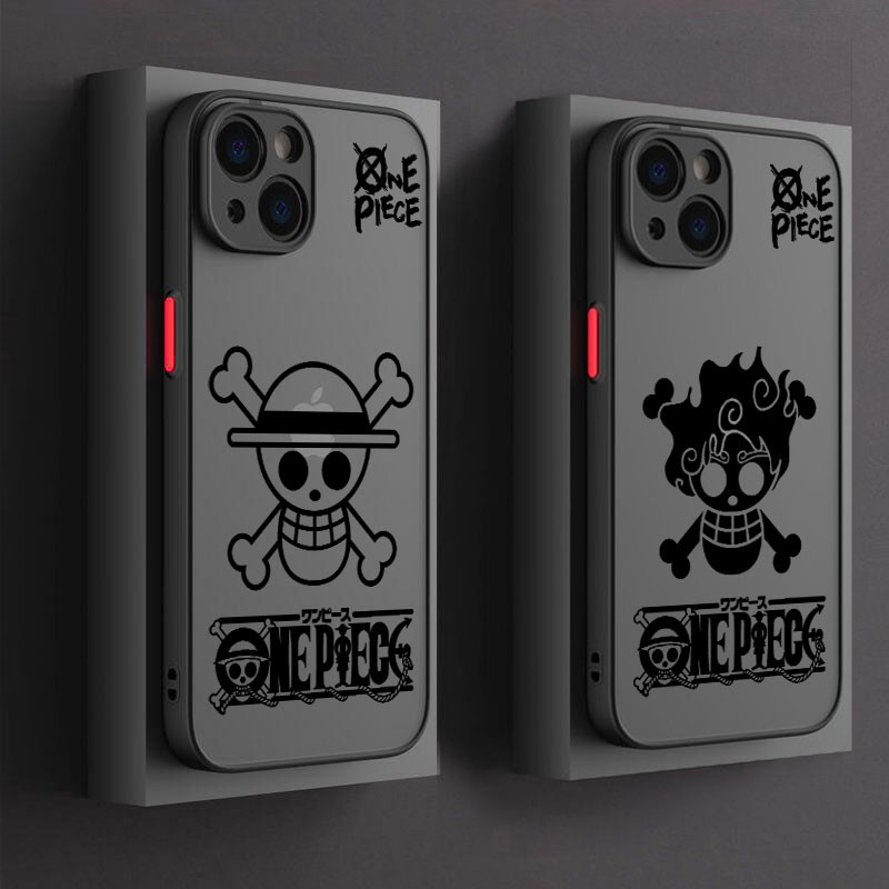 Capa De Telefone One Pieces Logotipo Luffy Para iphone 15 11 14 Plus 16 Pro Max 12 13 Mini Silicone 16Pro 15Plus Transparente À Prova De Choque em Oferta na Shopee