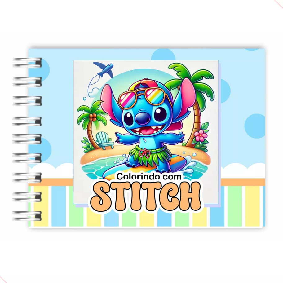 Livro Colorir Infantil LIL. STI. (Azul) Capa Dura TOP