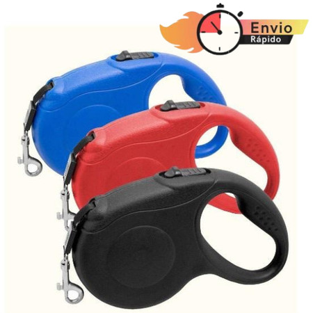 Coleira Retrátil 5m para Pets até 15kg - Praticidade Total!