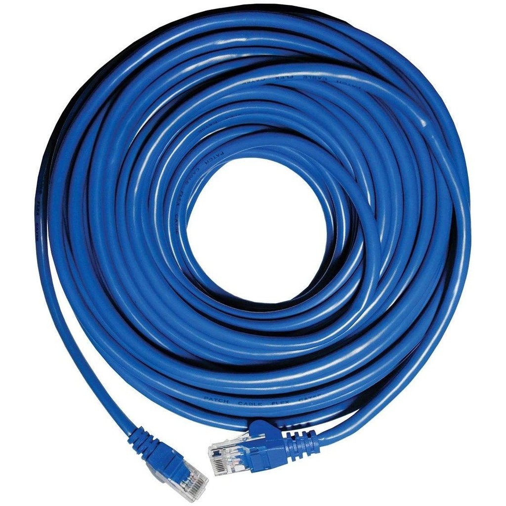 Cabo de Rede Ethernet 30 Metros Alta Velocidade Cat5e Ideal para Internet Roteador