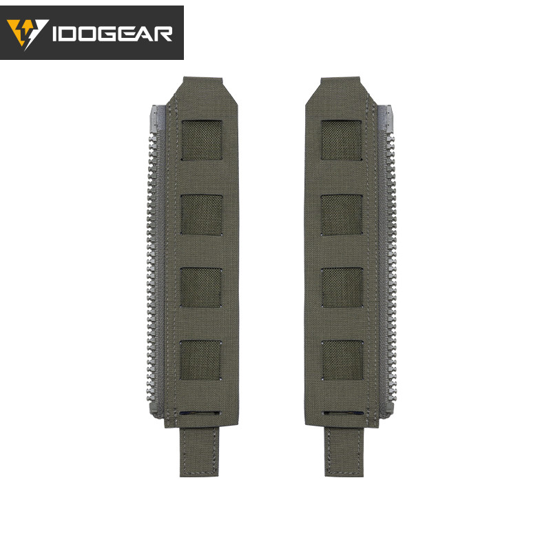 IDOGEAR Colete Tático Com Zíper Traseiro , Painel , Adaptador De MOLLE Para JPC FCPC FCSK3.0 , Transportador De Placa 39