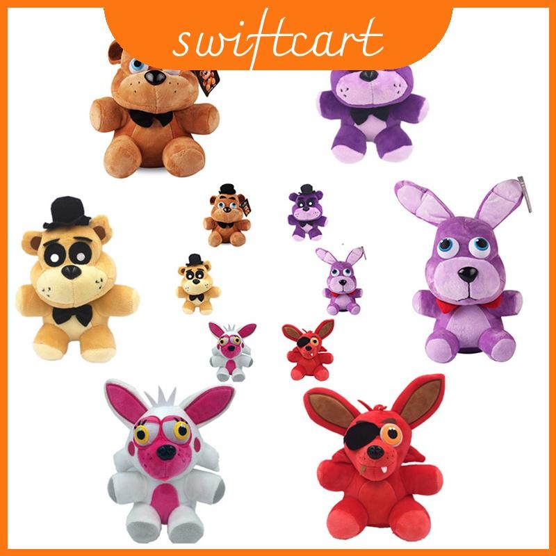Bonito Fnaf Cinco Noites No Freddy's Foxy Chica Bonnie Golden Freddy Brinquedo De Pelúcia Presente Macio 18/25cm
