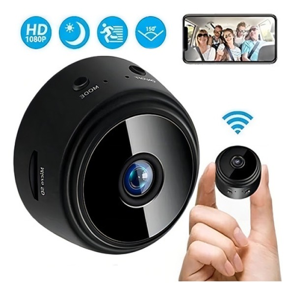 Mini Câmera Espiã Discreta Wifi Bateria Escondida