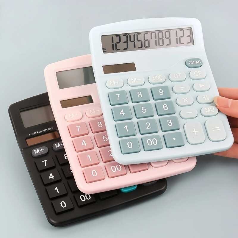 Calculadora Científica Solar de Mesa Grande Display | Financeira, Escritório, Escola, Design Fofo em Oferta na Shopee