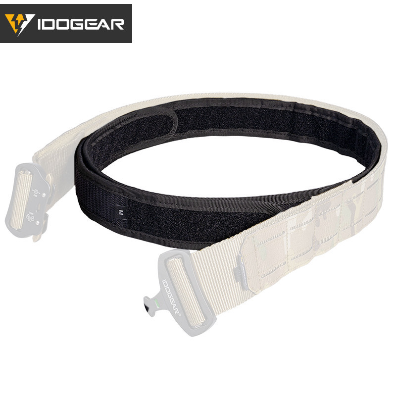 IDOGEAR Cinto Tático Interno Esportivo 1.7 " De Cintura Nylon Preto Exterior Camuflagem Suprimentos 3418 — imagem 2 de 2