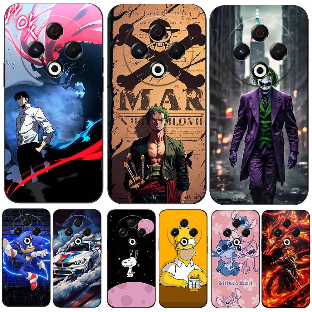 Capa Para Tecno spark 30 4G 30C 4G Silicone De Telefone O Coringa Legal anime Solo Nivelamento Prata Amor