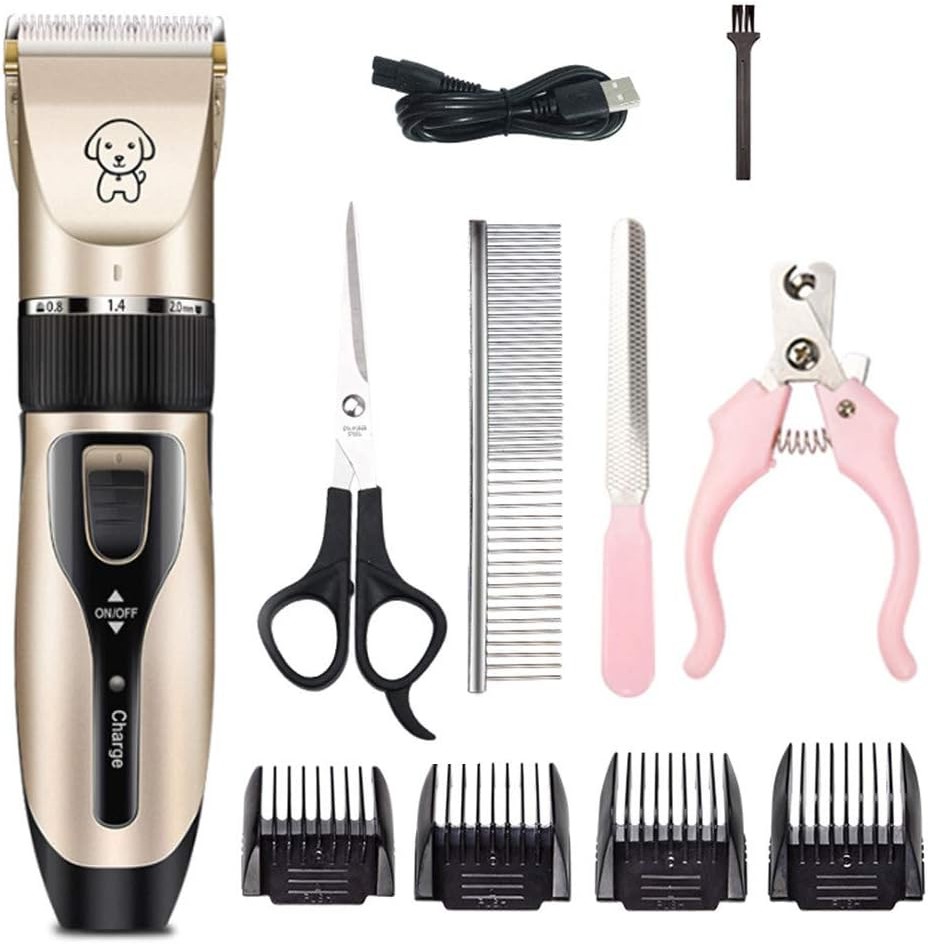 Kit Maquina De Tosa Aparadora Profissional P/ Cachorro Pets +Portátil E Silencioso 2 Em 1 Pet Secador De Cabelo - oferta!